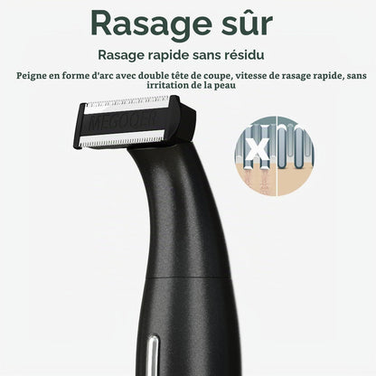 Rasoir Électrique Homme Multifonction,Rasoir Imperméable 4 En 1,Tondeuse Barbe,Tondeuse Nez,Tondeuse À Sourcils,En Acier Inoxydable,Usb Recharger (Noir)