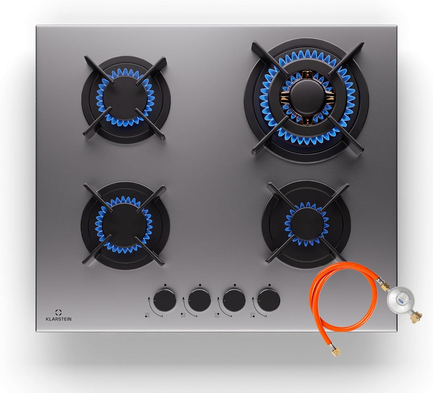 Tables De Cuisson À Gaz, Plaque De Cuisson Gaz À 4 Brûleurs, Table De Encastrable À 4 Feux De 8000W, Cuisiniere Gaziniere Avec Brûleurs En Acier Inoxydable, Cuisinières GPL
