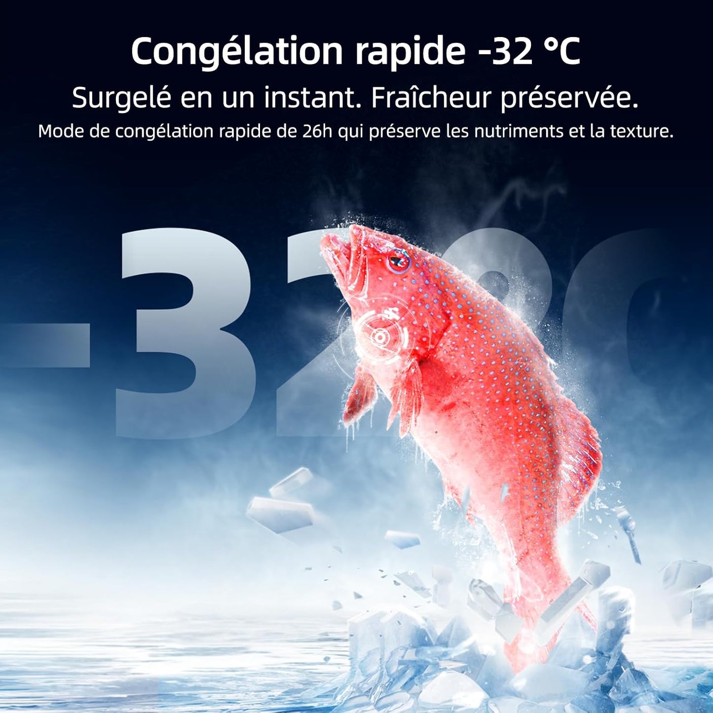458L Frigo Américain 4 Portes Total No Frost Noir (CCD460NGE) | Silencieux 37Db, Froid Ventilé, Système Multiairflow, Congélateur -32°C, Zone Care + Space,Profondeur 600Mm
