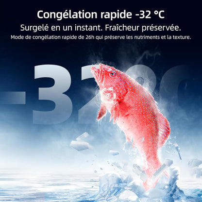 458L Frigo Américain 4 Portes Total No Frost Noir (CCD460NGE) | Silencieux 37Db, Froid Ventilé, Système Multiairflow, Congélateur -32°C, Zone Care + Space,Profondeur 600Mm