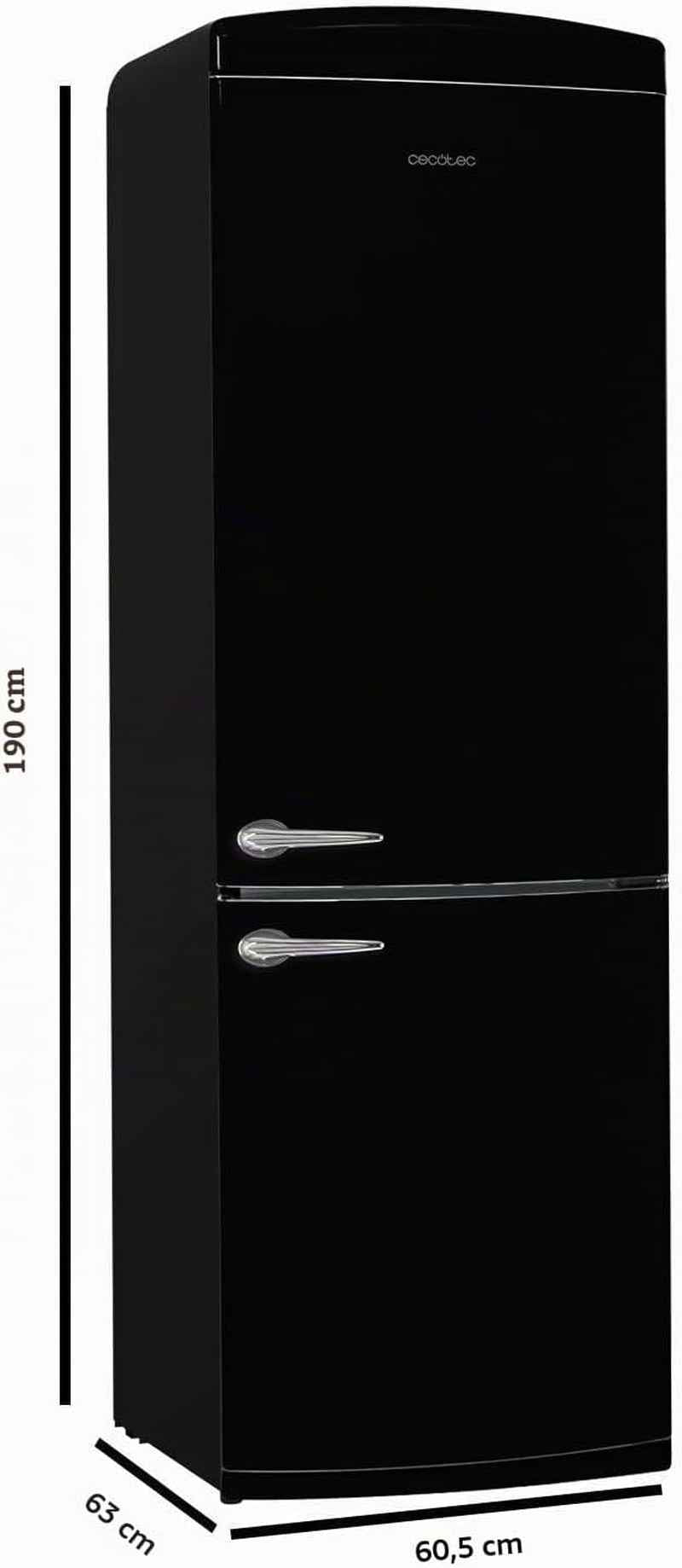 Réfrigérateur Combi Rétro Bolero Coolmarket Combi Origin 294+ Black E. Réfrigérateur Rétro Noir, 294L, Total No Frost, Classe E, Multi Cooling, Ultra Fresh, Multi Air Flow, Congélation Rapide.