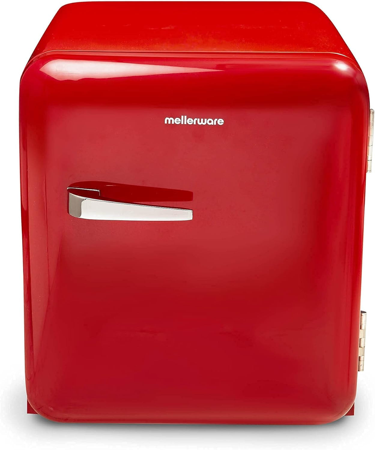 - Mini Réfrigérateur Freezy | Classe A+ | Température Réglable | Design Vintage Américain | Petit Réfrigérateur À Porte Unique | 2 Compartiments + 1 Vertical Eau Ou Vin | Rouge
