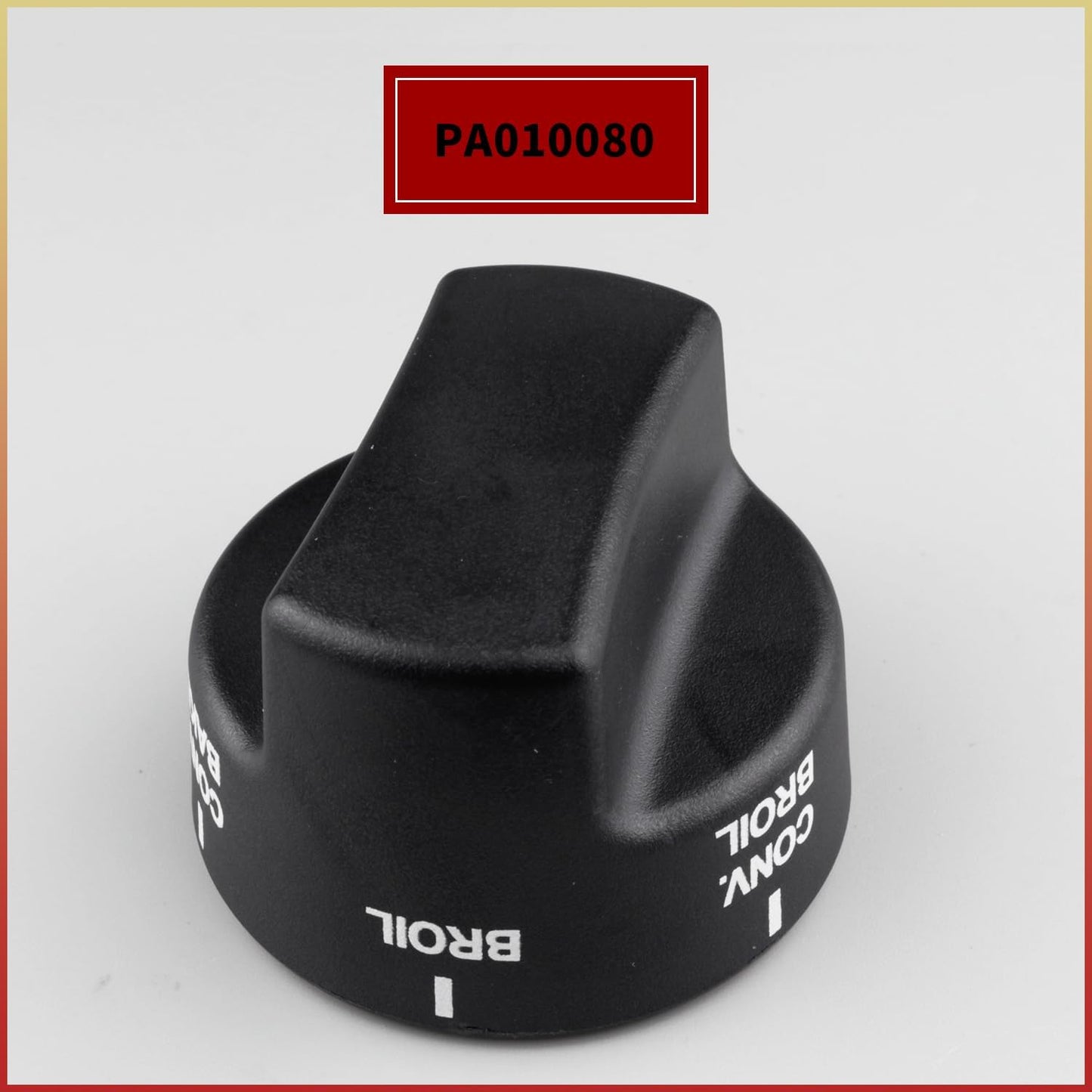 PA010080 Bouton De Sélecteur De Brûleur Supérieur Compatible Avec Certaines Gammes De Four Viking Remplace AP5315090 Plastique Noir