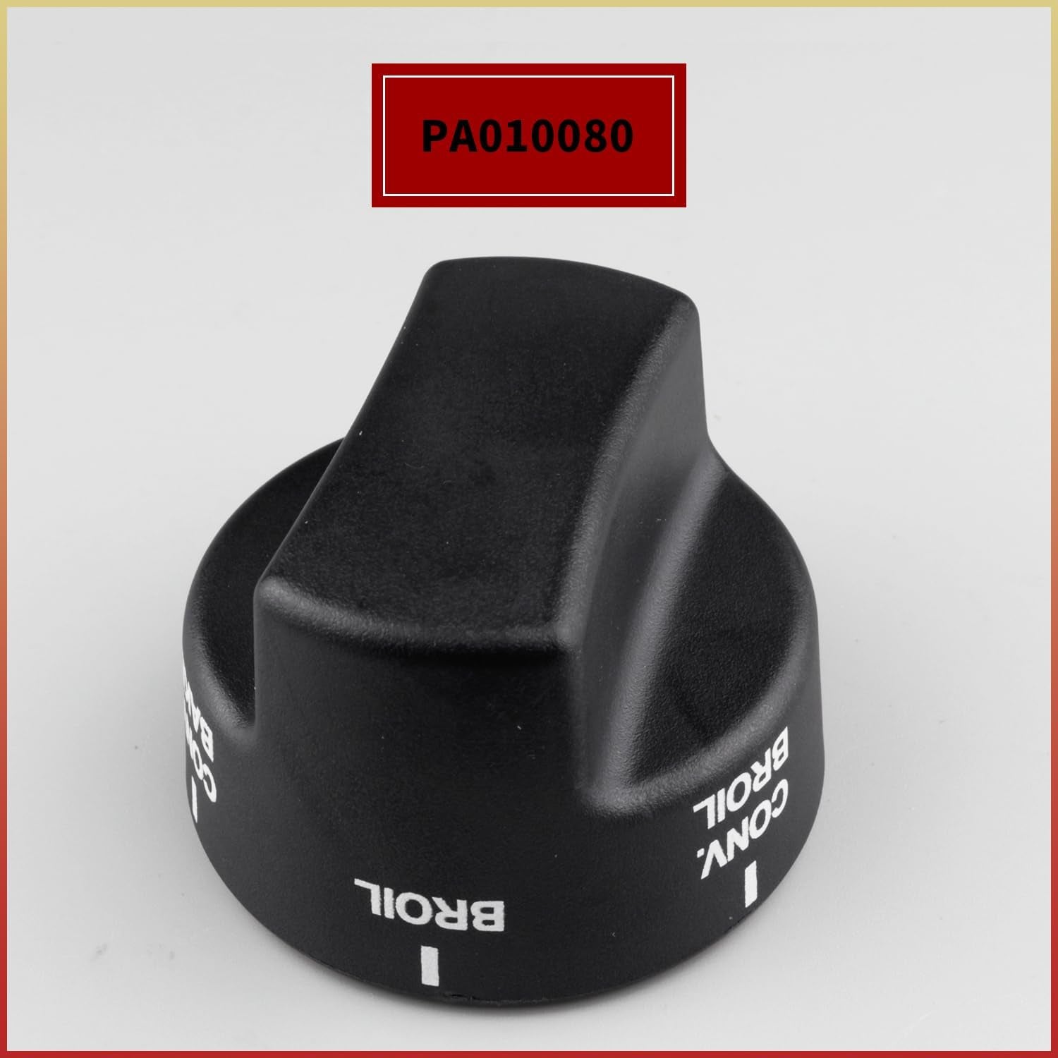 PA010080 Bouton De Sélecteur De Brûleur Supérieur Compatible Avec Certaines Gammes De Four Viking Remplace AP5315090 Plastique Noir