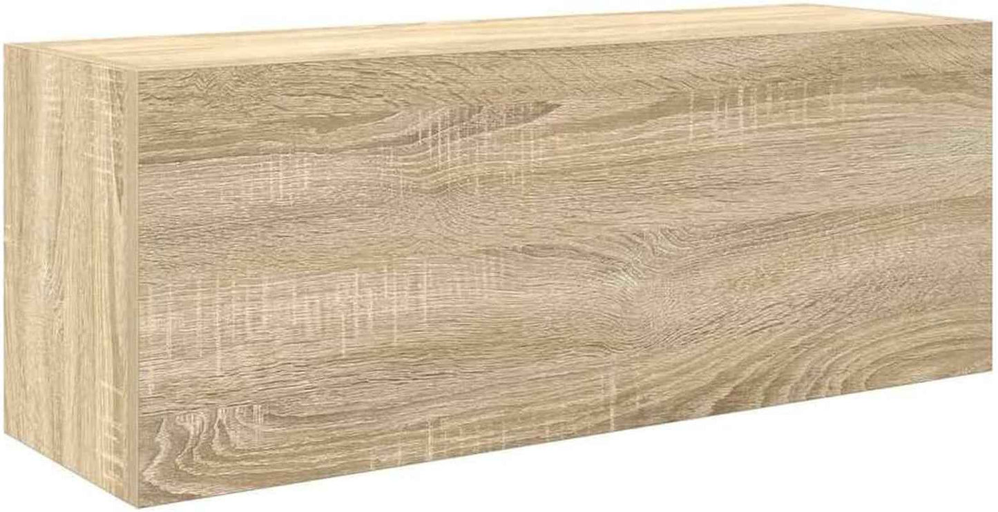 Armoire Murale De Bain Chêne Sonoma 80X25X30 Cm Bois Ingénierie