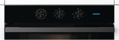 Hisense BI64111AB Four Multifonction Thermoventilé, Cavité XXL 77 Litres, 12 Fonctions De Cuisson, Nettoyage D'Eau Propre, Classe A, Préchauffage Rapide, Fonction Pizza 300 °C, Air Fry