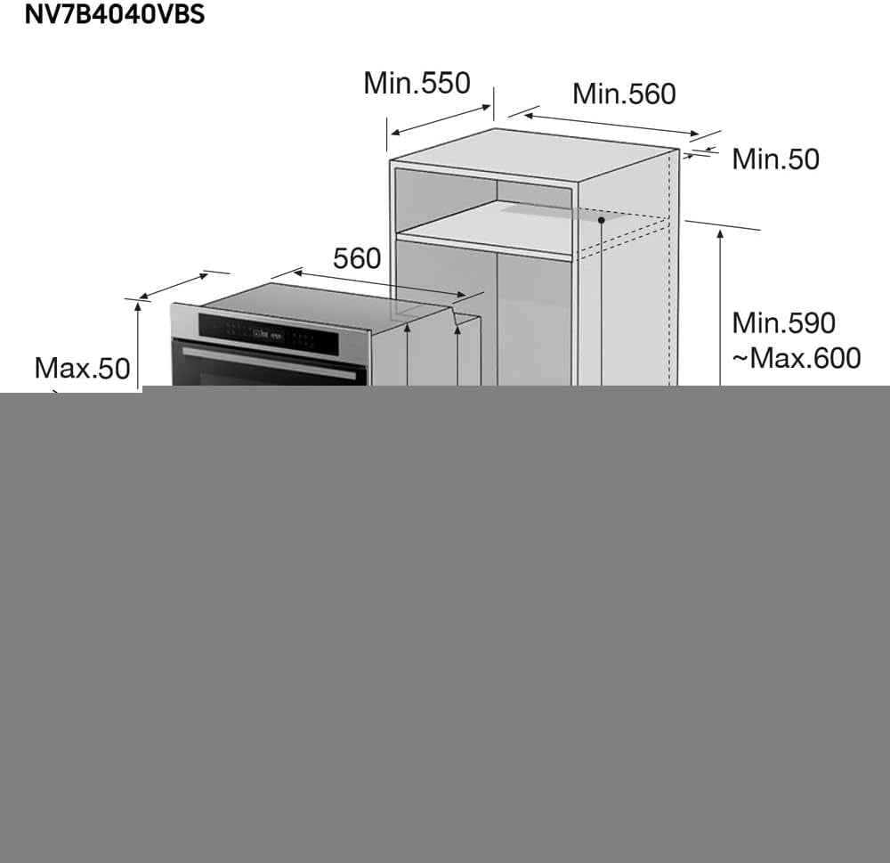 NV7B4040VB FORNO 76 LT A+VAPORE NAT. WIFI INOX SINGLE FAN
