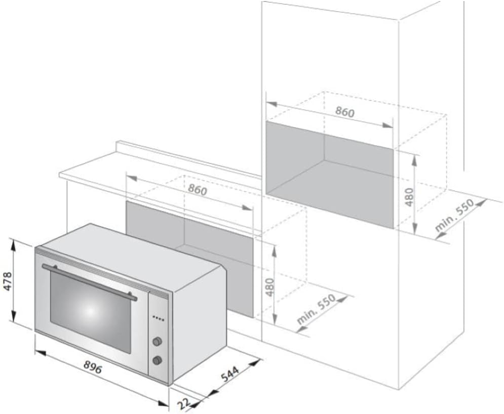 Forno Incasso De Longhi DLM90XED