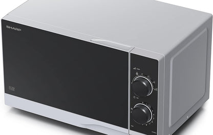 YC-PS201AE-S Micro-Ondes 700W 20L 6 Niveaux De Puissance Fonction Décongélation Nettoyage Facile Argent/Noir