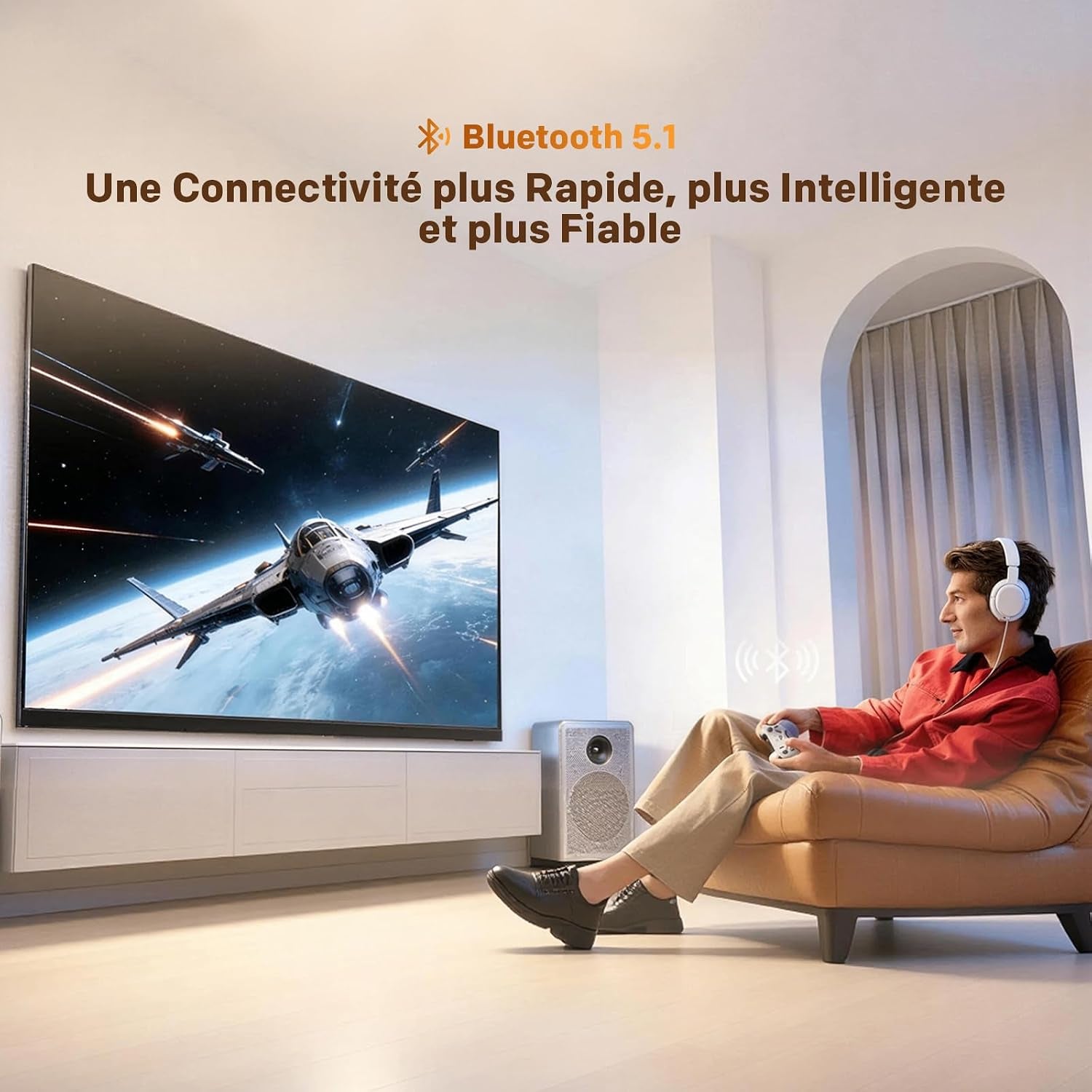 40 Pouces (100 Cm) Smart TV FHD Television LED, QLED, HDR 10 Dolby Audio Bluetooth 5,1 Tuner DVB-T/T2/C/S/S2 CI+ Low Blue Light, 1.5GB (40CTQH38Z, 2026 Nouveau Modèle)
