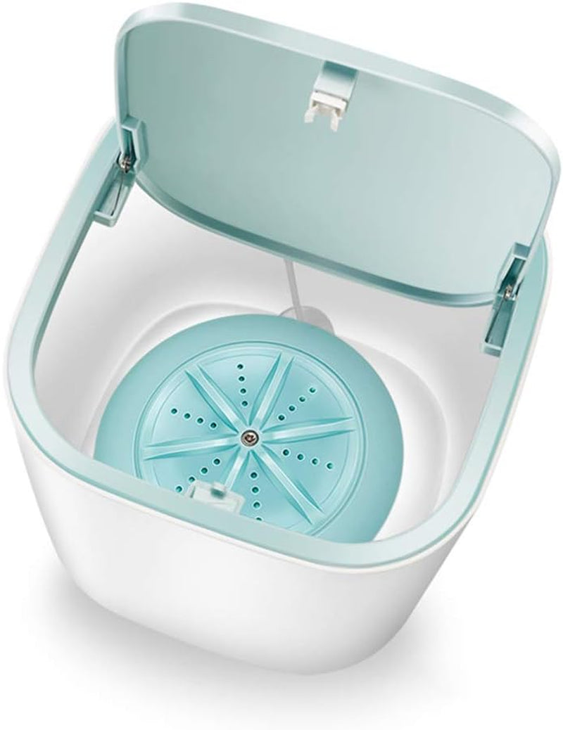DUOCACL Mini Machine À Laver Turbo Portable Laveuse Ultrasonique Alimentée Par USB Pour La Lessive De Voyage Camping Voyage D'Affaires À Domicile Et La Lessive Des Enfants