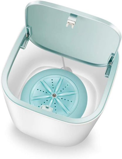 DUOCACL Mini Machine À Laver Turbo Portable Laveuse Ultrasonique Alimentée Par USB Pour La Lessive De Voyage Camping Voyage D'Affaires À Domicile Et La Lessive Des Enfants