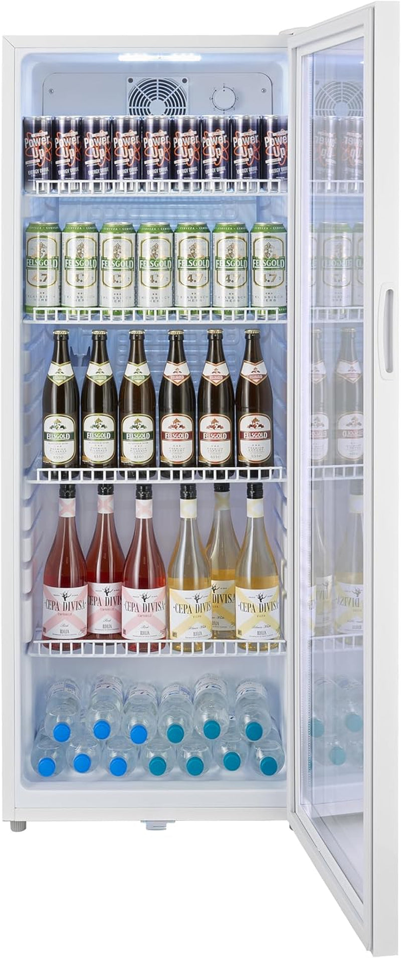 METRO Professional Réfrigérateur À Boissons GSC4240, 237 L, 54 X 54.5 X 139.5 Cm, Métal/Plastique/Verre, Refroidissement Statique, 110 W, Blanc