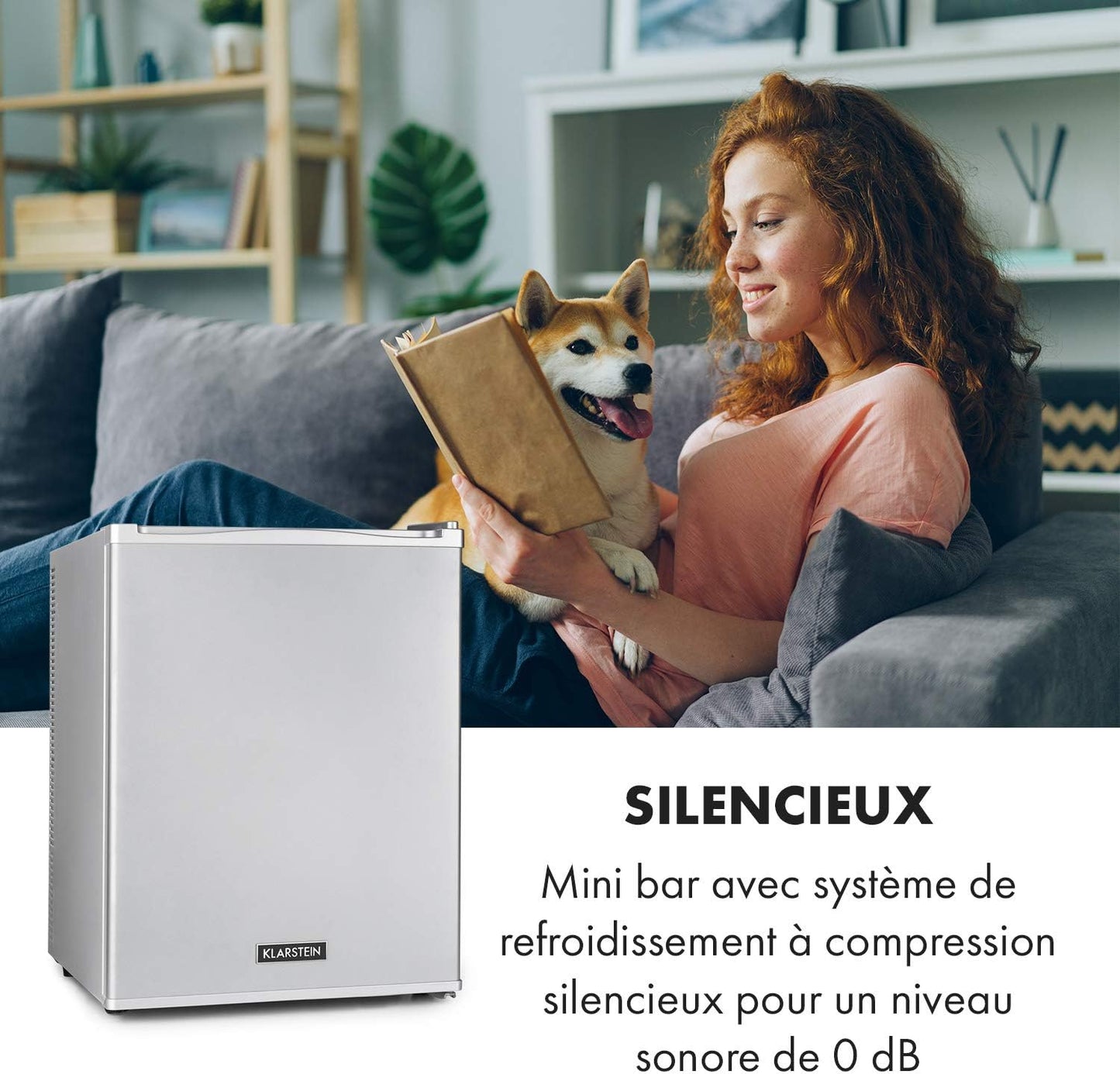 Petit Frigo De Chambre De 40L Pour Snacks Et Boissons, Frigo Top Silencieux, Mini Bar, Réfrigérateur Camping, Frigo Cosmetique, Refrigerateur Avec Étagères Réglables, 5-15°C