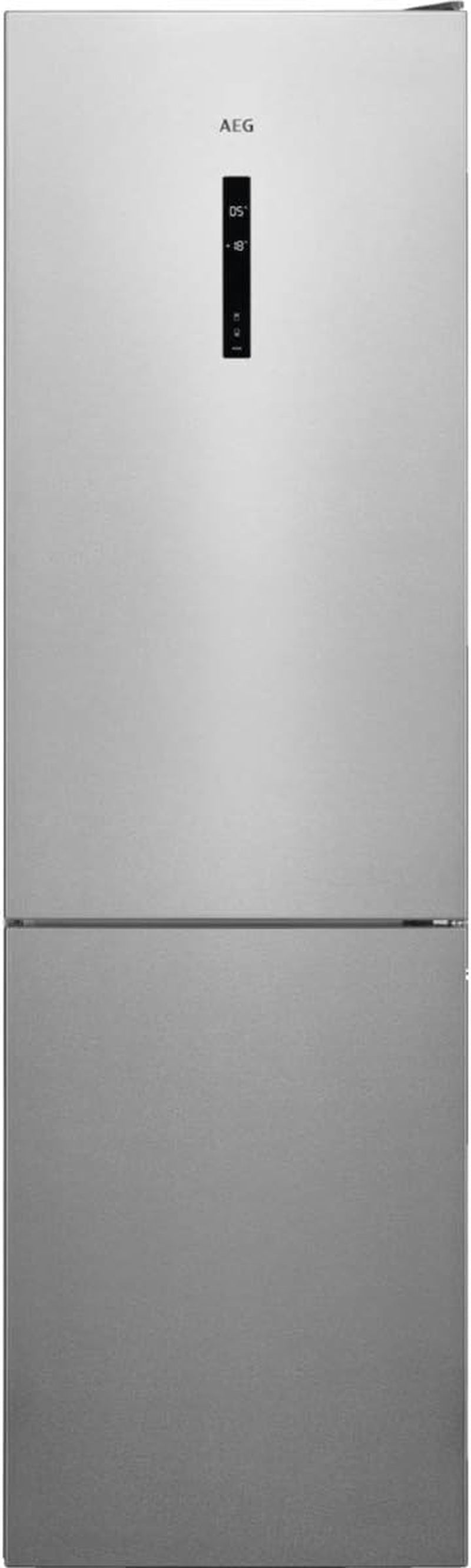 RCB736D5MX Réfrigérateur Combi 2,01 M, Dclass A+++, Customflex Cooling 360° Multiflow Twintech, Écran LED, Tiroir Extrachill, Poignée Intégrée, Lumières LED, Inox