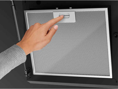 AEG Hotte Murale Sans Tête 60 Cm a Série 7000 Avec Hob2Hood, Évacuation Et Recirculation, Moteur Haute Performance, Puissance Max. 500 M³/H, 64 – 74 Db(A) Maximum, Commande Tactile, Noir DVE5661HB
