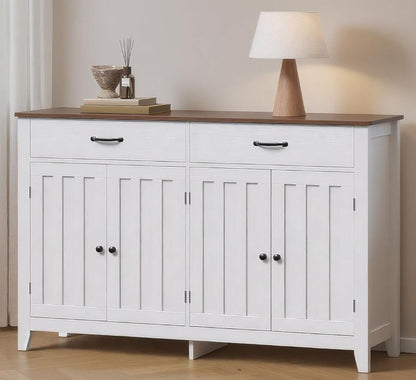 Buffet, Armoire Moderne Minimaliste À Grande Capacité, Armoire Multifonctionnelle De Cuisine Pour La Vaisselle, Adapté Pour Cuisine & Salon,120×40×89Cm,Retro