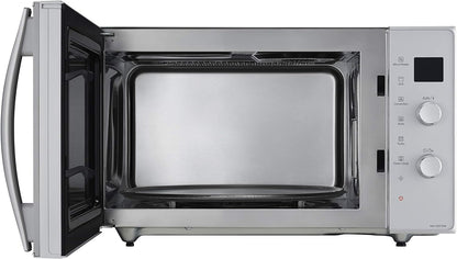 NN-CD575MEPG | Four 3 En 1 Combiné, 27L, Inverter, Chaleur Tournante À 100-220°C, Gril Quartz 1300W, Micro-Ondes 1000 W, Plat Crispy, Plateau Tournant 34 Cm, Argent – Version FR