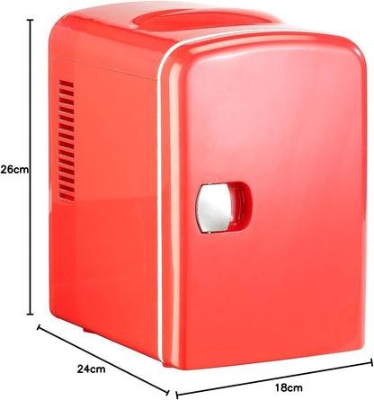 Mini Réfrigérateur 2 En 1 Avec Prise 12/230 V - Rouge [Rosenstein & Söhne]