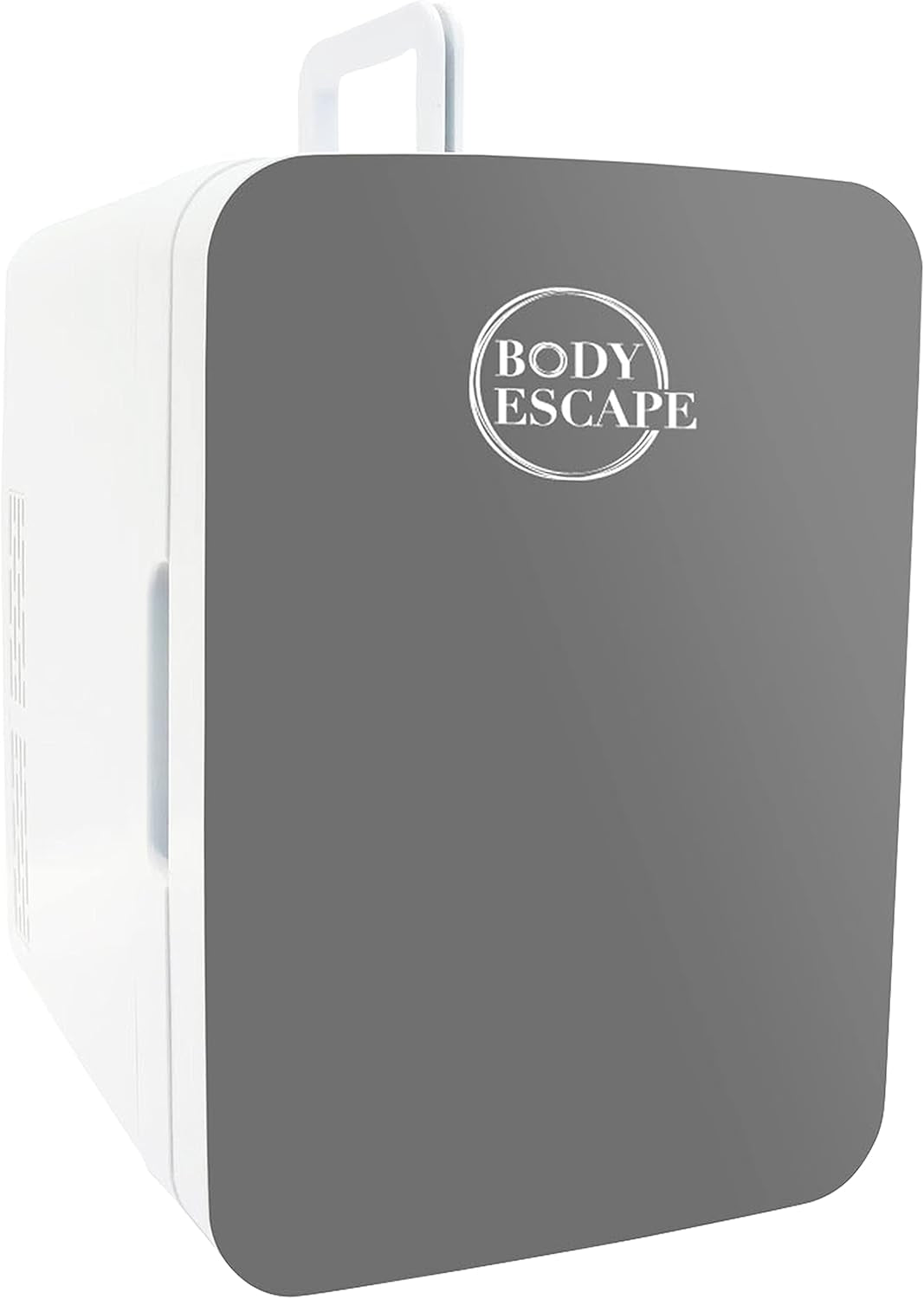 Body Escape Mini Réfrigérateur Pour Soins De La Peau Et Maquillage - Mini Réfrigérateurs Beauté À Porte En Verre - Réfrigérateur Portable, Compact, Et Silencieux Pour Le Maquillage - 10L - Gris