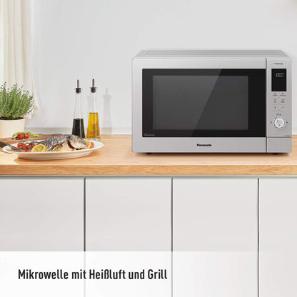 NN-CD87KSGTG Micro-Ondes Combiné Et Gril, Version Allemande, Mode D'Emploi Et Touches En Allemand Argenté