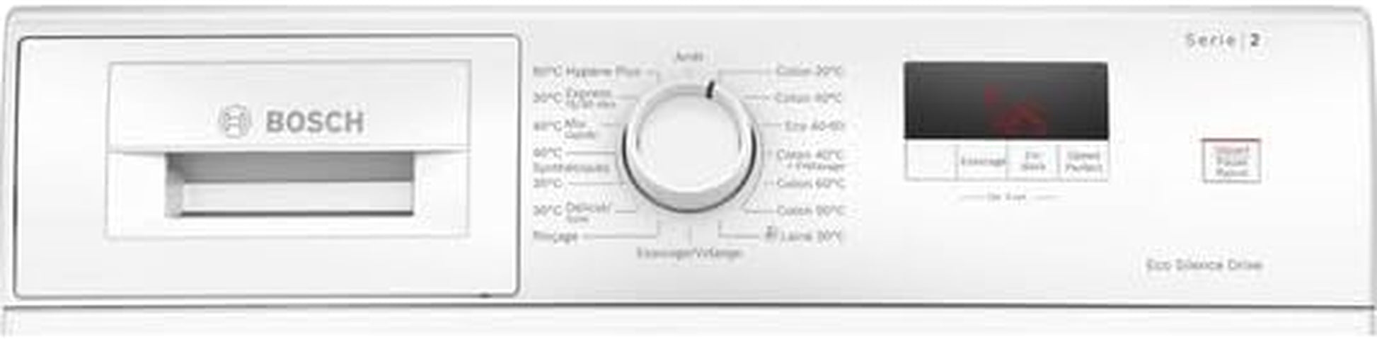 WGE02201FR Lave-Linge Pose-Libre Série 2 Front - Ecosilence Drive - 7 Kg - 1200 Trs/Min - 44L - Blanc