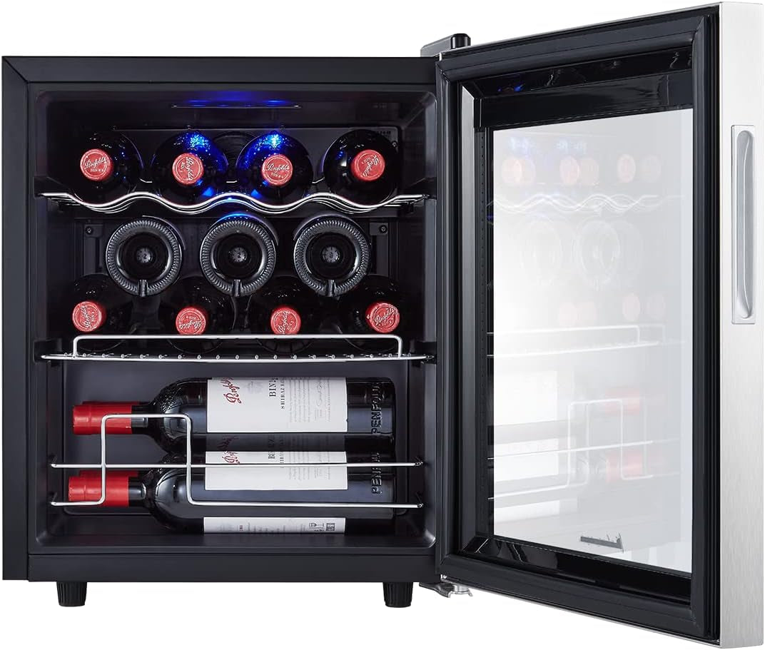 KRC-40FCSS Wine Refrigerator, 15 Bottles, 40 Litres
