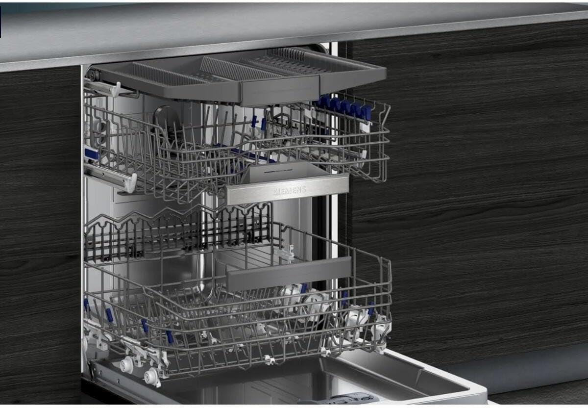 SX65ZX07CE, Iq500 Lave-Vaisselle Intelligent, Entièrement Intégré, XXL, Tiroir À Couverts, Fabriqué En Allemagne, Séchage Zéolithe, Extra Silencieux, Aquastop, Programme Court Variospeed, Avec