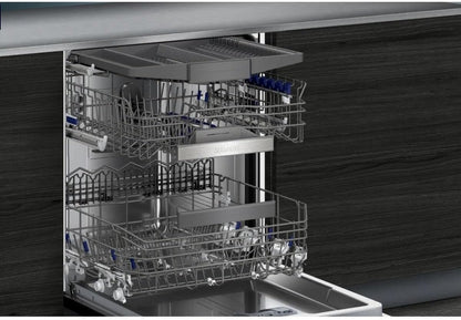 SX65ZX07CE, Iq500 Lave-Vaisselle Intelligent, Entièrement Intégré, XXL, Tiroir À Couverts, Fabriqué En Allemagne, Séchage Zéolithe, Extra Silencieux, Aquastop, Programme Court Variospeed, Avec