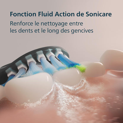Sonicare Diamondclean 9000 - Brosse À Dents Électrique Avec Application, Édition Spéciale, Capteur De Pression, Socle De Charge, Bleu Marine, Modèle HX9911/89