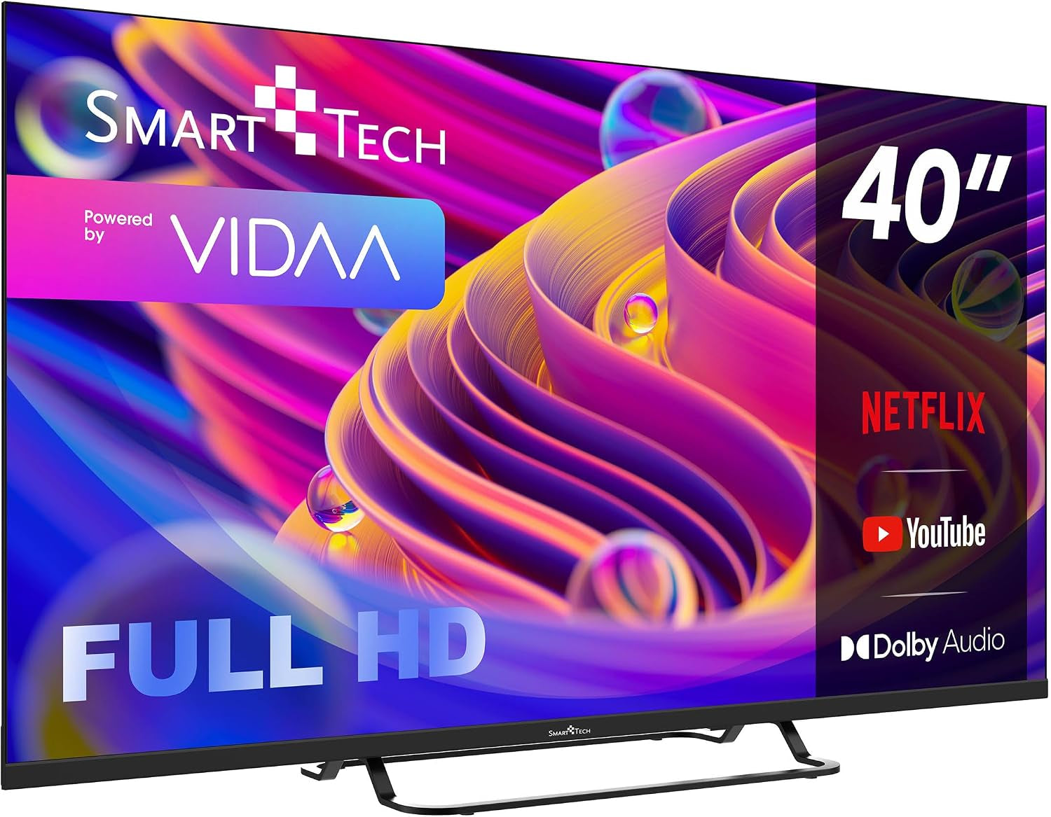 TV LED FHD 40' (101 Cm) 40FV02V Smart TV VIDAA - Molotov, Netflix, Prime Video, Disney+, Youtube, Plex 3Xhdmi - 2Xusb - Mode Hotel-