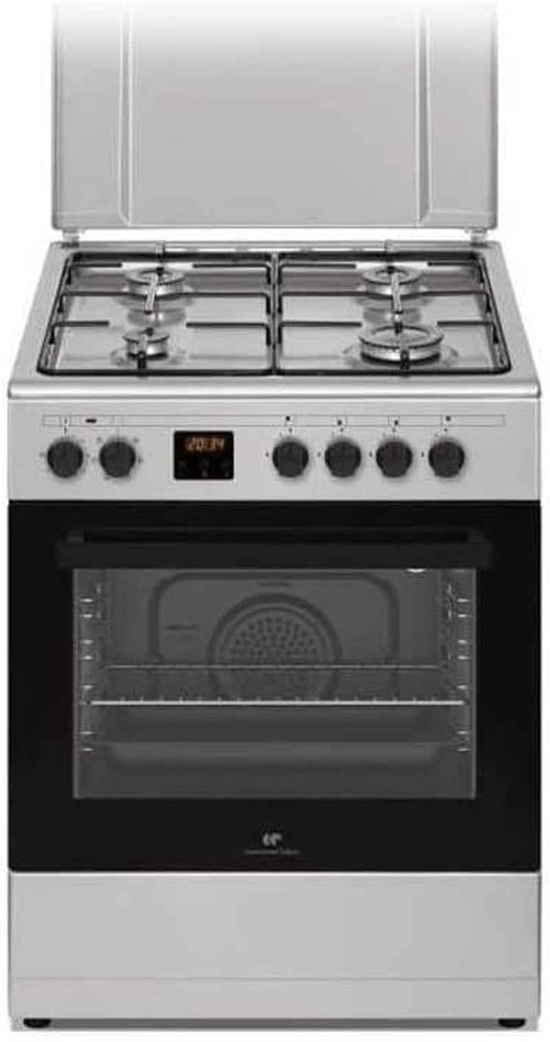 Cuisiniere Gaz  CECG60FCS1 - 4 Feux - L59,8 X P61 Xh83Cm- Silver