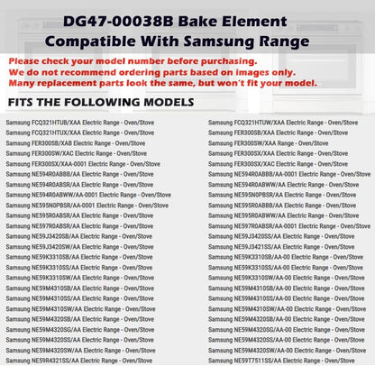 Élément De Cuisson DG47-00038B, Compatible Avec Cuisinière/Four Samsung, Remplace Pièce PD00025540, DG47-00038A, 3015238, AP5623199, EAP4240837, PS4240837