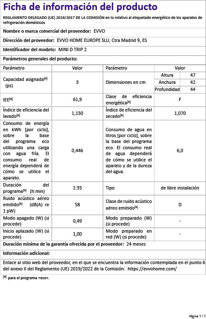 EVVO Lave-Vaisselle Petit, Taille Compacte Et Sans Installation, Pour Bureau Ou Comptoir, 2 Services, 6 Pogrammes, Séchage Supplémentaire, Programme ECO, Programme Automatique, Programmable, Mini D