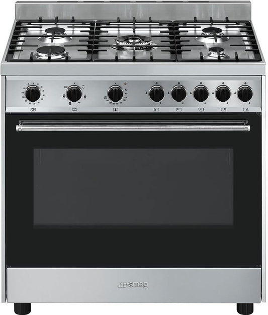B901GMXI9 Four Et Cuisinière Acier Inoxydable Gaz a - Fours Et Cuisinières (Cuisinière, Acier Inoxydable, Rotatif, Acier Inoxydable, Devant, Gaz)