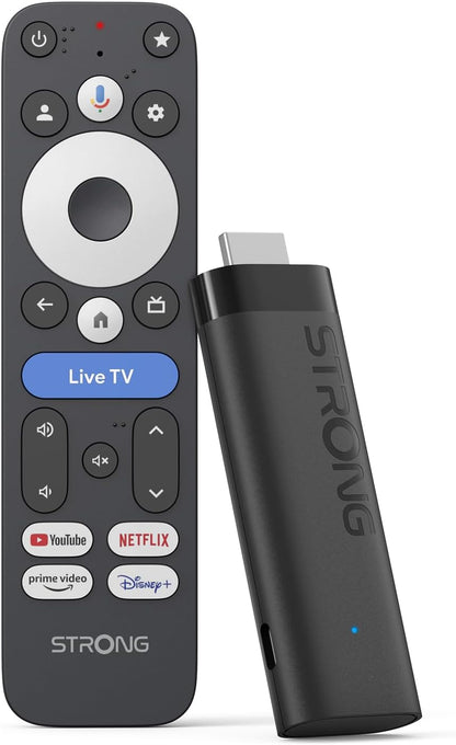 Leap-Nova-X TV Stick, Android 14, 2 Go RAM + 32 Go ROM, 4K UHD | Dolby Vision & Dolby Audio, HDR10+, Wi-Fi 6, Commande Vocale Et plus De 5000 Apps