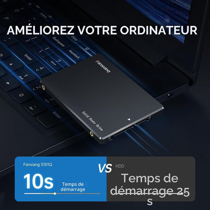 512Go SSD SATA III 6Go/S, SSD 2.5" 560Mo/S En Lecture, 3D NAND Disque SSD Interne Compatible Avec Ordinateurs Portables Et Ordinateurs De Bureau(S101Q)