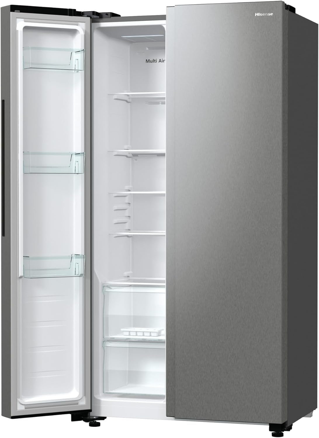 Hisense RS711N4ACE Frigo Américain a Encastrer/À Poser Acier Inoxydable 550 L A+