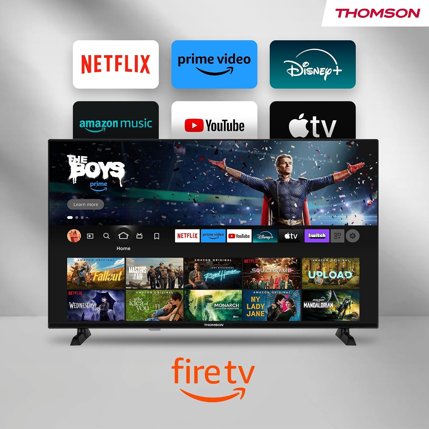 TV 40 Pouces (100 Cm) FHD Smart Fire TV, Commande Vocale Alexa, Triple Tuner (DVB-T/T2/C/S/S2), Dolby Audio, DTS Virtual:X, HDR10, Airplay, Wifi, Bluetooth, HDMI- 40FF2S34