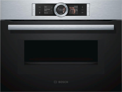 Cmg676Bs1 Série 8 Verre Spécial Four Et/Mini Four/45 L/De Porte Intérieure Pour Micro-Ondes/Acier Inoxydable