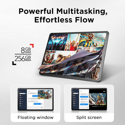NXTPAPER 14 - Étui À Rabat - T-Pen - Tablette Wi-Fi Display NXTPAPER 14 Pouces 16GB RAM, 256GB ROM Batterie 10000Mah Charge Rapide 33W - Chargeur De Batterie - Étui Et Stylo, Gris