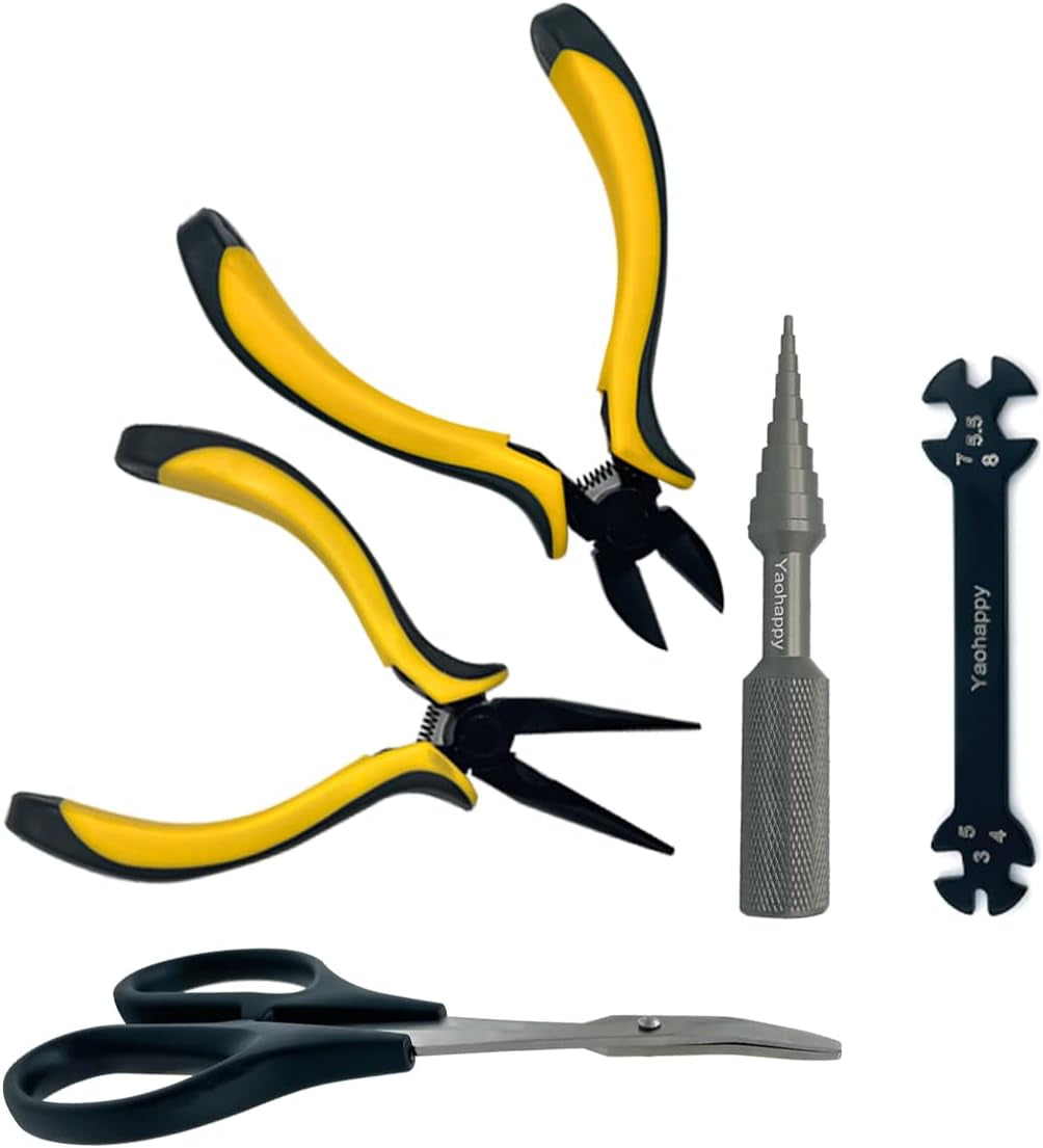 Kit D'Outils 20 En 1 Télécommandés, Plat/Phillips/Hexagonaux, Clé De Roue, Clé À Douille D'Écrou, Outils De Réparation Pour Voitures Télécommandées 1/18 1/16 1/8 1/10 RC