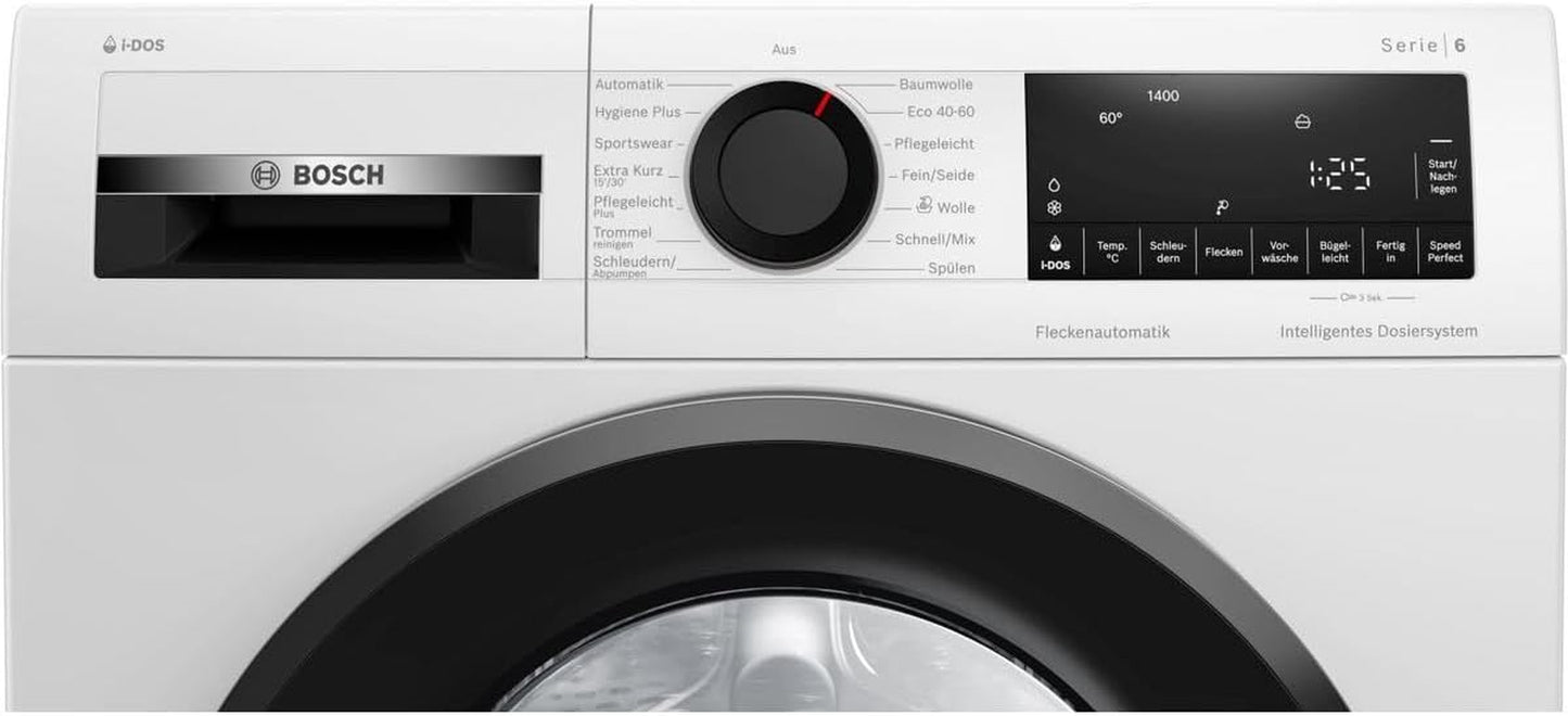 WGG244A20 9Kg Frontlader Waschmaschine, 1400 U/Min., 60Cm Breit, Ecosilence Drive, Speedperfect, I-Dos, Weiß