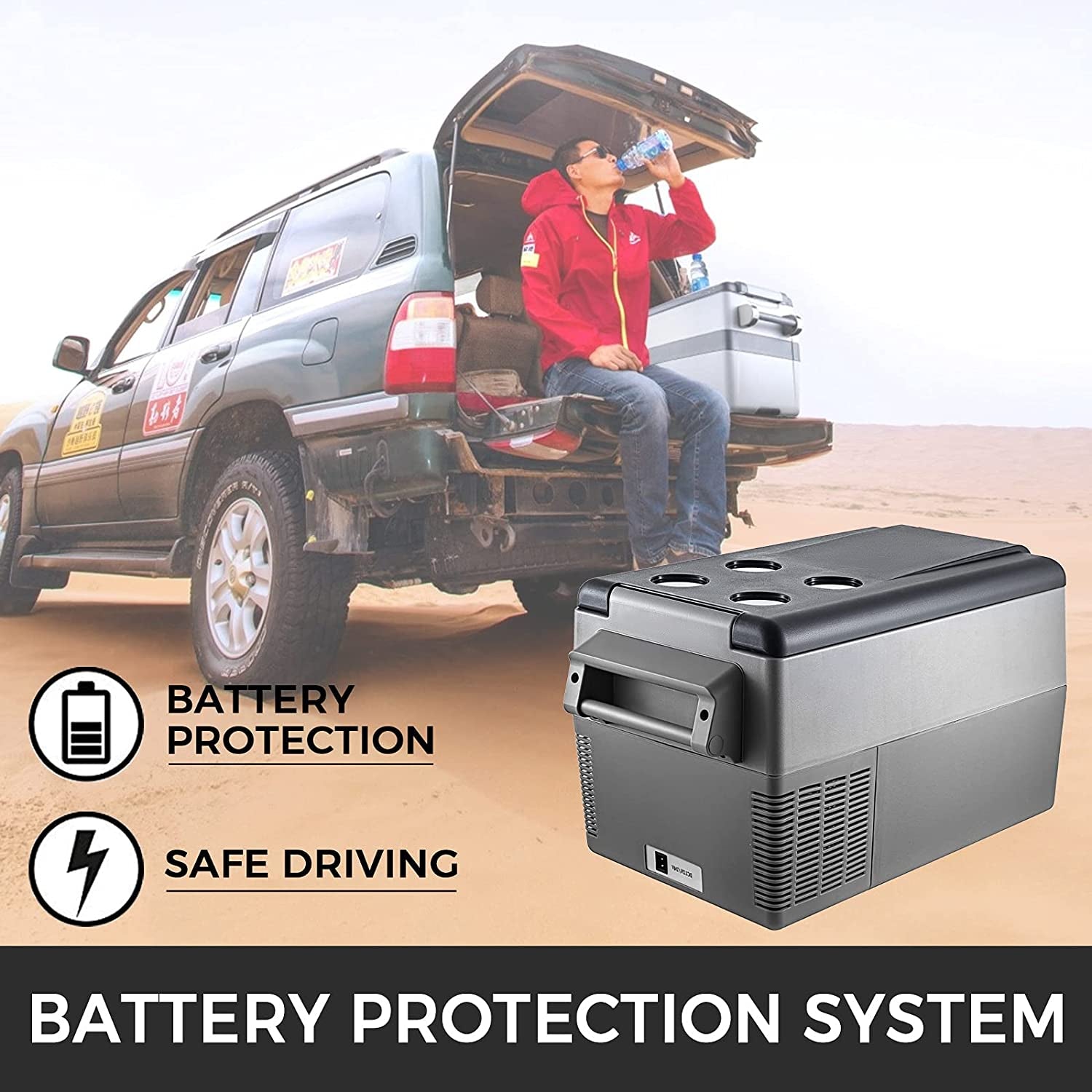 Réfrigérateur Thermique Portable 35 L Pour Voiture Réfrigérateur Portable Électrique De Voyage Pour Voiture Mini Réfrigérateur Pour Voiture Mini Réfrigérateur Pour Boissons Avec LCD
