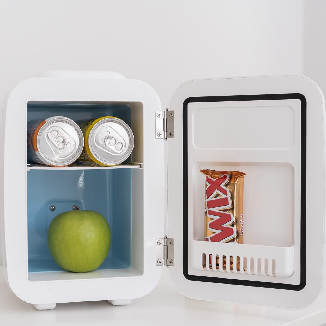 Mini Frigo 4L - Petit Frigo, Mini Frigo De Chambre 12V/220V, Mini Frigo Cosmetique, Fonction Chaud Et Froid, Refrigerateur Petit, Frigo Bar