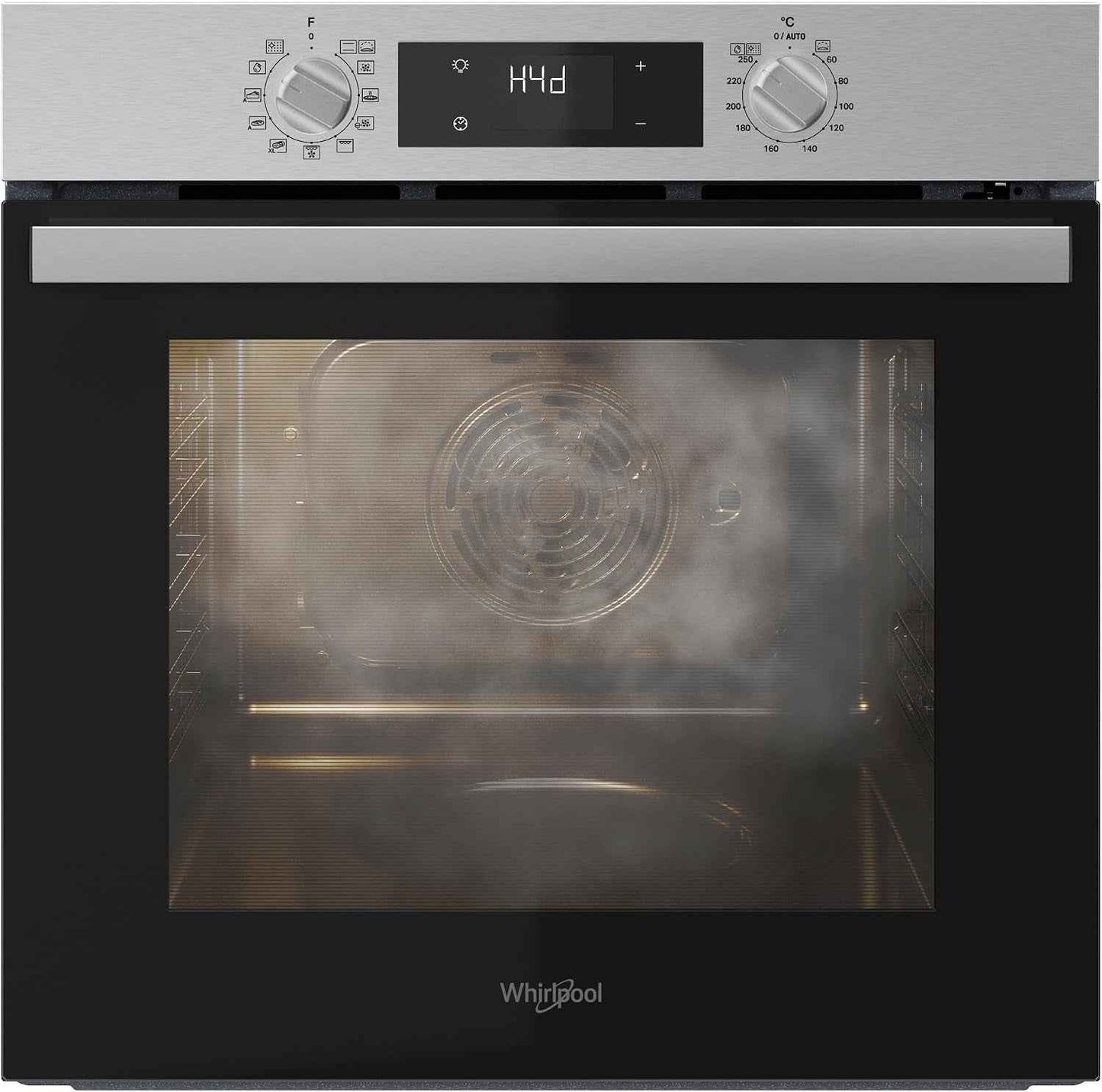 OMR58RR0X Four Multifonction Encastrable Électrique, Ventilé, Pyrolytique, Capacité 71 L, Acier Inoxydable, Classe A+. Cook 3, Cool Door, Easy Clean. 59,5 X 59,5 X 55,1 Cm