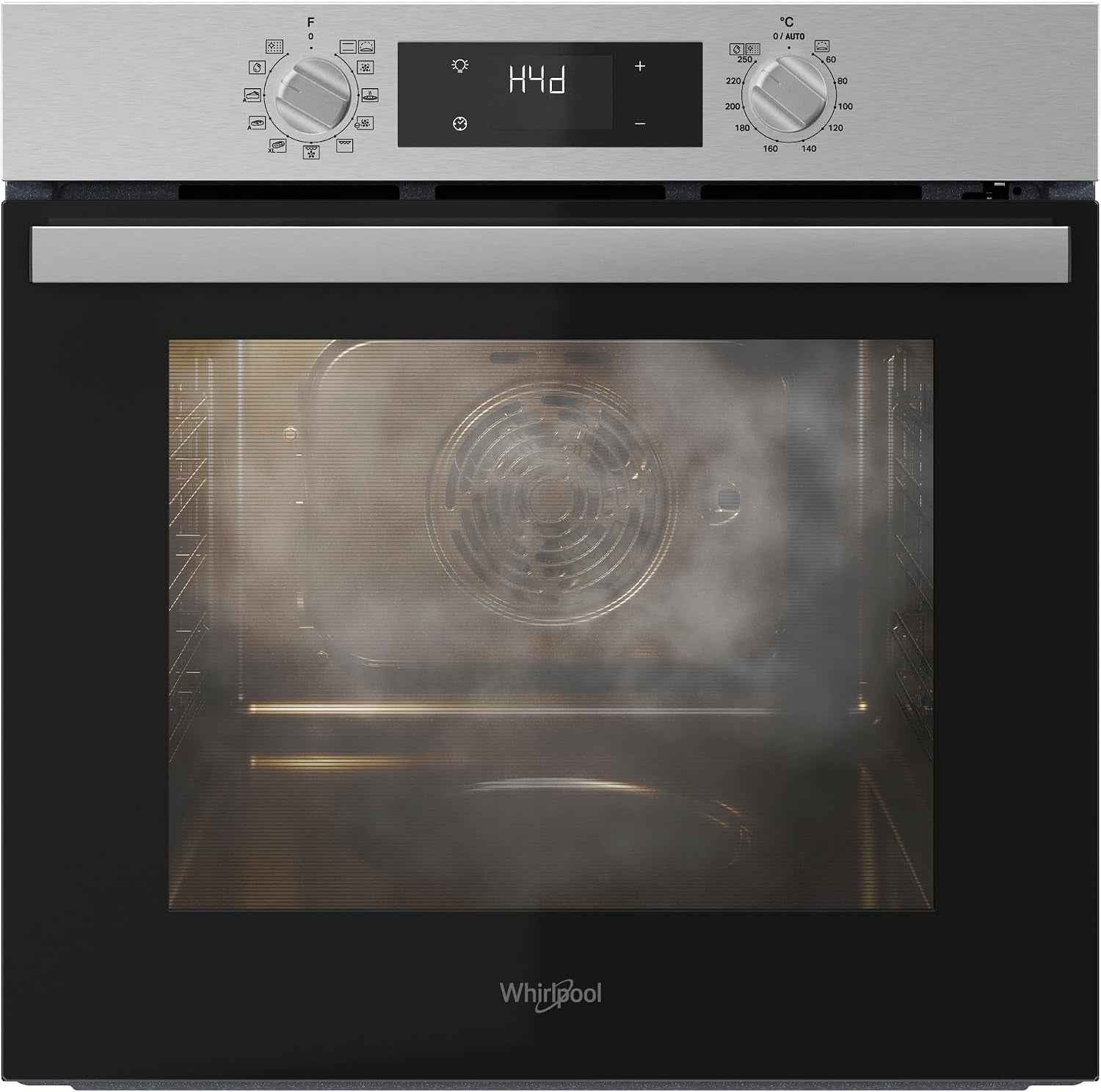 OMR58RR0X Four Multifonction Encastrable Électrique, Ventilé, Pyrolytique, Capacité 71 L, Acier Inoxydable, Classe A+. Cook 3, Cool Door, Easy Clean. 59,5 X 59,5 X 55,1 Cm