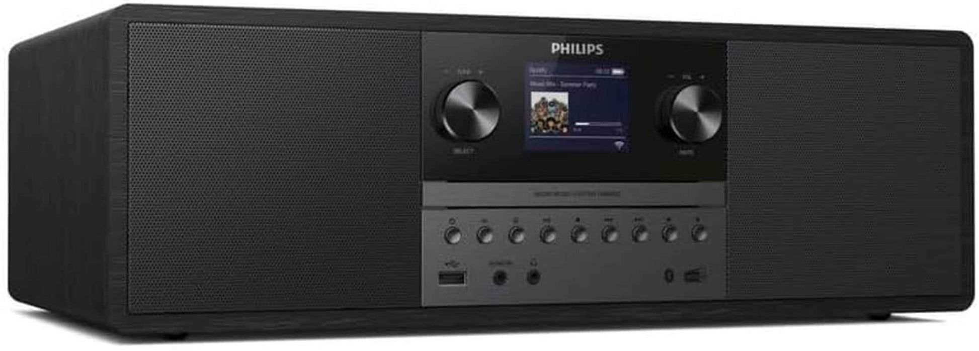 Micro Système Musical TAM6805, 50W Tout-En-Un Avec Radio Internet, Bluetooth, Spotify Connect, USB, Lecteur CD, Dab+, FM, Haut-Parleurs Bass Reflex – Système Audio Compact Pour Maison Et Bure