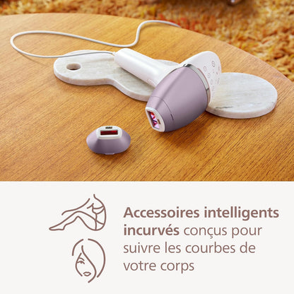 Lumea Epilateur À Lumiere Pulsee Serie 8000 - Epilateur Avec Technologie Senseiq, 2 Embouts Pour Le Corps Et Le Visage, Utilisation Filaire (Modèle BRI944/00)