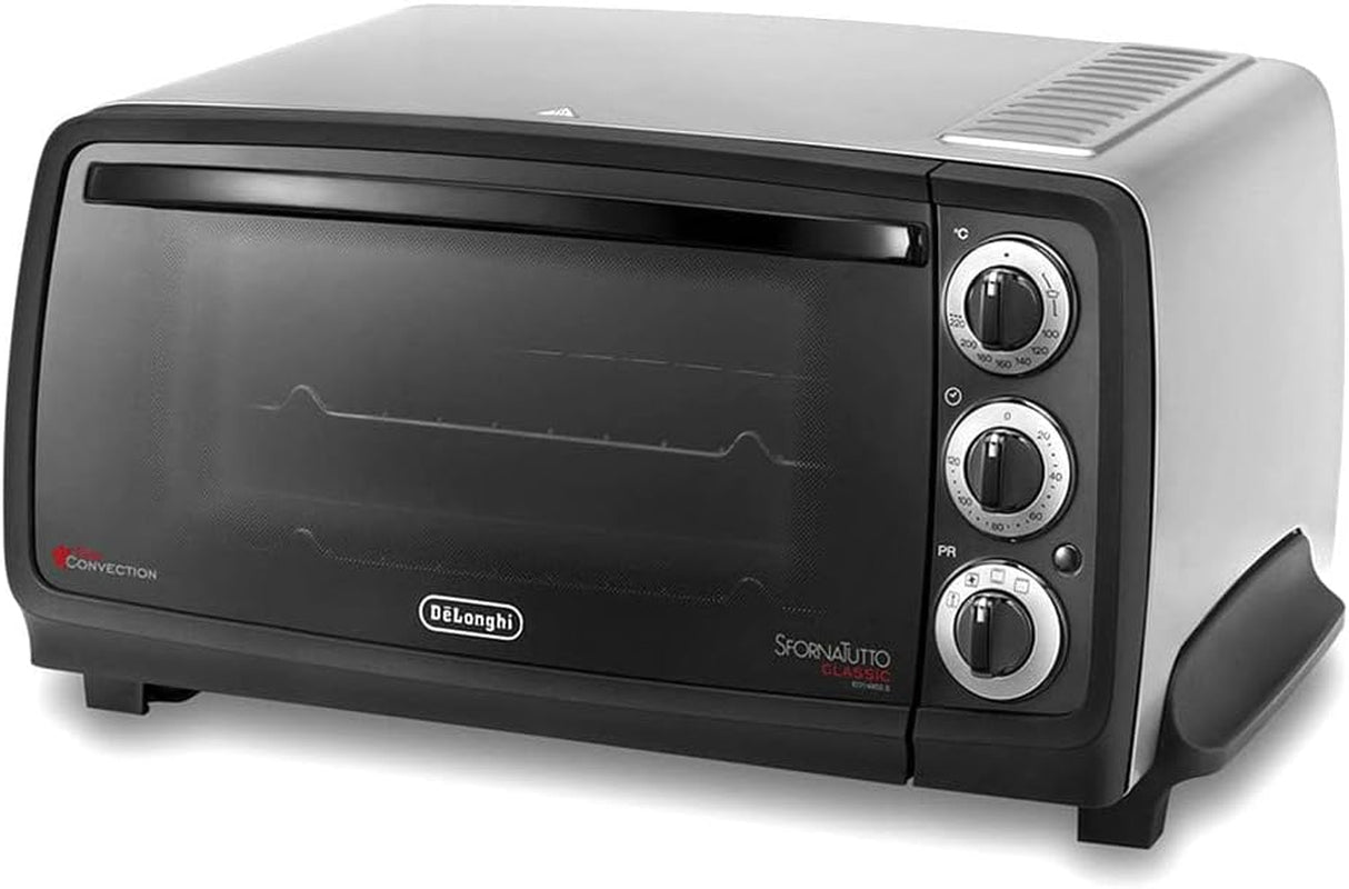 EO14902.S - EO14902.S - Four Électrique Avec Arrêt Automatique, Thermostat Réglable, 5 Fonctions De Cuisson, Lumière Intérieure, Minuteur, Friteuse À Air, Argent, Lxpxa 52 X 41 X 26 Cm